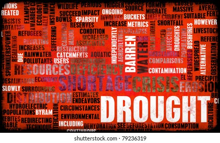 Drought and Global Warming Danger as Concept