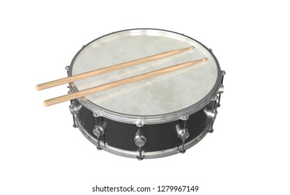 Red Drum Drum Sticks Isolated On Stock Photo (Edit Now) 342206462