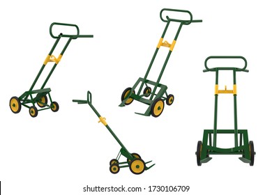 Drum Trolley Set Isolated On Background. 3d Rendering - Illustration