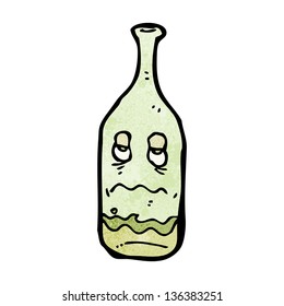 Drunk Wine Bottle Cartoon Stock Illustration 136383251