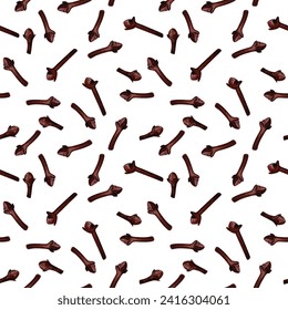 Dry cloves. Watercolor illustration of a culinary spice. Ingredient for baking, compotes, sauces. For design of backgrounds, packaging - Powered by Shutterstock