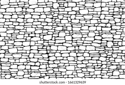 Dry Stone Wall Masonry Seamless Texture Map