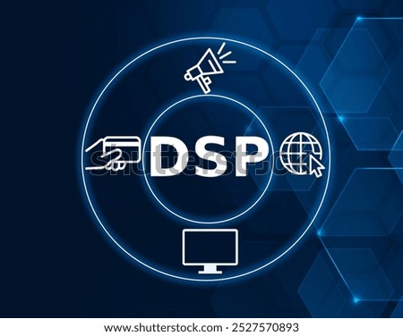 DSP acronym. A demand side platform is a type of software that allows an advertiser to buy advertising with the help of automation.