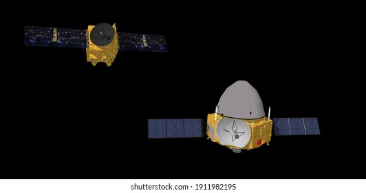 Dubai, Emirat Dubai, UAE - February 9 2021: 3D Illustration Of 