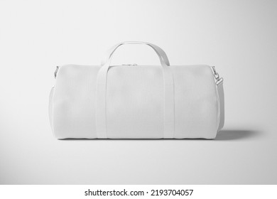 Duffle Bag Isolated Mockup On White Background 3d Render
