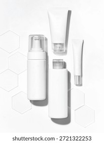 DUMMY PACKAGING BOTTLE WHITE isolated in white