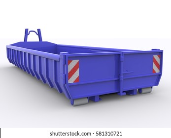 Dumpster Container 3d Rendering