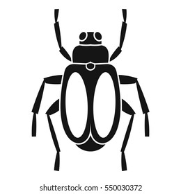 Dung Beetle Icon. Simple Illustration Of Dung Beetle  Icon For Web