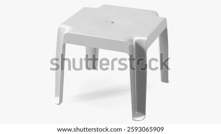 Durable and versatile plastic table perfect for indoor and outdoor use, offering a sleek modern look.