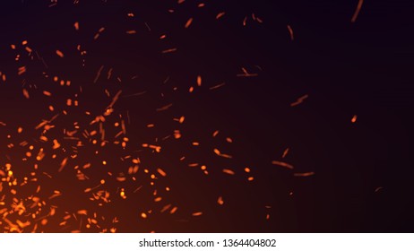 Dust Particles Abstract Background Particles Fire Stock Illustration ...
