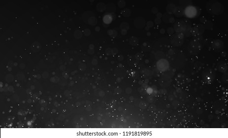 Dust Particles. Abstract Particle Background. Dots Background. 4k Rendering.