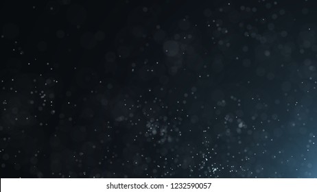 Dust Particles. Abstract Particle Background. Dots Background. 4k Rendering.