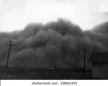 A Dust Storm In Hugoton Kansas 1936