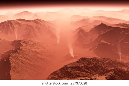 Dust Storm On Mars