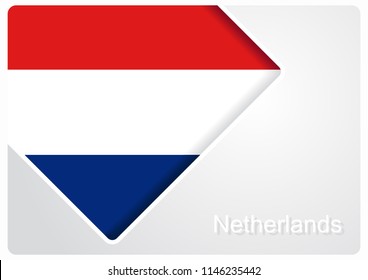 Dutch flag design background layout. Raster version.