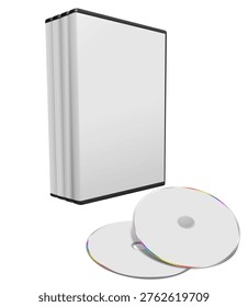DVD case mockup with disc