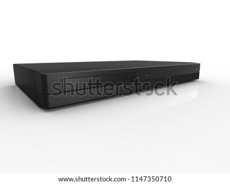 dvd player 3d rendering