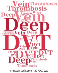 DVT - Deep Vein Thrombosis. Disease Abbreviation.