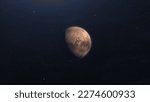 Dwarf Planet Pluto Floating in Space 4K 3D Rendering