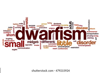 Dwarfism Word Cloud Concept