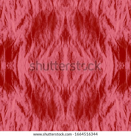 Dye Seamless Pattern. Hand Drawn Shibori Print. Japanese Endless Rapport. Red,Blush,Pink Artistic Bohemian Ornament. Infinite Hippie Canvas. Folk Dye Seamless Pattern.