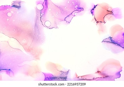Dyed Purple Japanese Tile Gradient  Bright Paint Flow  Textured Magenta Water Background Marble  White Mixed Acrylic Flow  Liquid Light Wallpaper Fabrics 