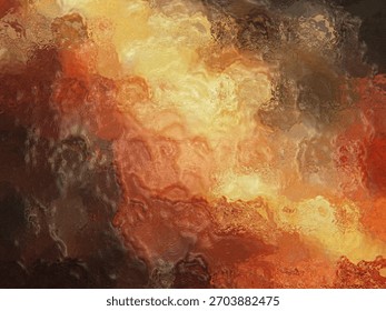 Dynamic abstract artwork featuring warm, fiery swirls of red, orange, and yellow, creating a sense of fluid movement and energy.