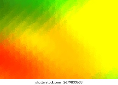A dynamic abstract background featuring a bright yellow area on the right blending into strokes of orange and green on the left with a textured artistic finish