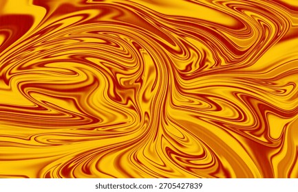 Dynamic abstract background featuring flowing liquid marble patterns in shades of fiery red and bright yellow, creating a vivid, swirling texture.