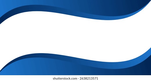 Dynamic abstract background featuring smooth blue waves, ideal for corporate presentations, technology themes, and professional business banners.