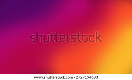 A dynamic abstract background featuring a smooth gradient transition from deep purple and magenta to red, orange, and bright yellow. The seamless blend of warm colors creates energy, depth, and visual appeal. Perfect for use in digital projects, presentations, web design, fintech, crypto, luxury branding, and creative stock assets. Ideal for designers seeking vibrant, modern, and artistic minimalism.