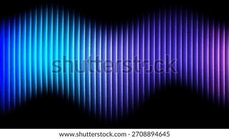 A dynamic abstract background featuring vertical neon light streaks in shades of blue and purple against a dark backdrop.