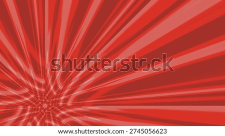 A dynamic abstract background featuring a vibrant red radial burst pattern with a swirling vortex effect emanating from the lower left corner.