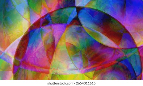 Dynamic Abstract Digital Canvas with Splattered Paint Effect and Intense Color Mix