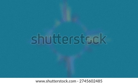 A dynamic abstract graphic featuring a vibrant starburst or explosion emanating from a central circular void. The energetic display of colors including blues yellows and purples is set.