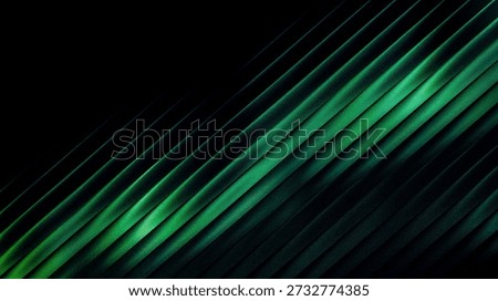 Dynamic abstract image featuring diagonal green lines on a dark background, creating a sense of movement and depth with a textured effect.