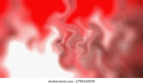 A dynamic and abstract image featuring red swirling patterns against a clean white background, evoking a sense of motion and energy.