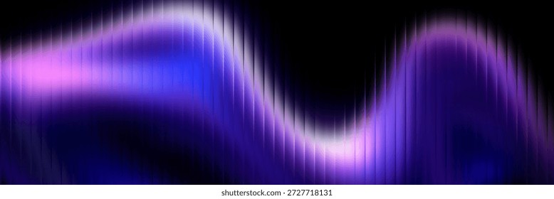 Dynamic abstract wave pattern dark digital background vibrant glowing blues purples vertical striated texture