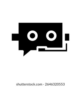 A dynamic AI chatbot icon, capturing conversational intelligence and digital interaction. Perfect for showcasing voice-enabled assistants in innovative tech designs.