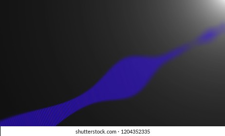 Dynamic audio waveform, equalizer, 3d rendering computer generated background
