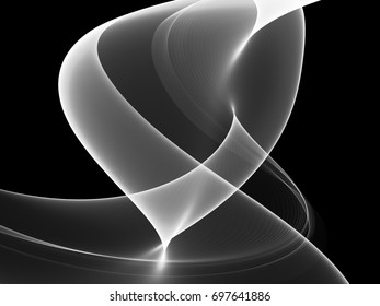     Dynamic Black and White Wave Background 