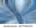 Dynamic blue abstract background with wavy vertical ribbed texture and shimmering light effects, suggesting movement and fluidity