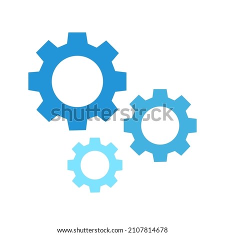 Dynamic Cogs Icon, Services Design Concept