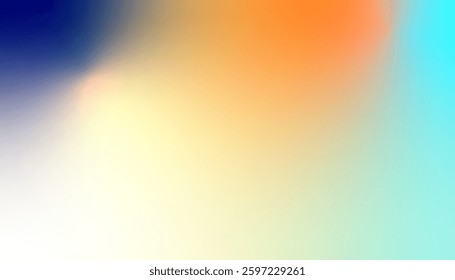 Dynamic color gradient background blending warm orange and deep blue hues