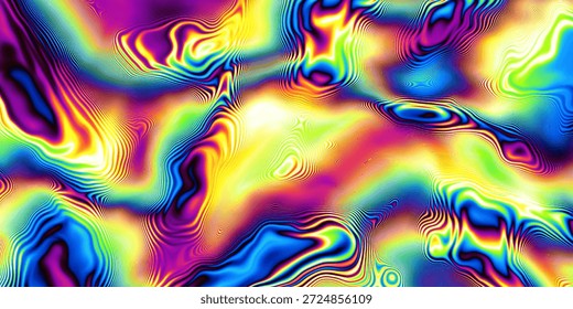 Dynamic, colorful abstract Psychedelic pattern and vivid hues, perfect for creative projects and visual stimulation.