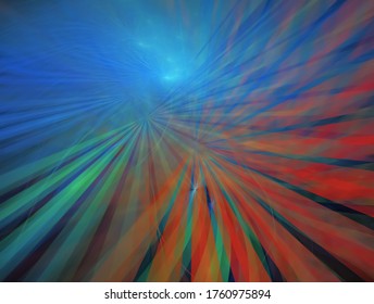 Dynamic curves ands blur pattern. Fractal graphics. Science and technology concept.