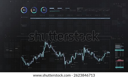 Dynamic data visuals for business info graphics, animated charts, and data-driven insights for a business meeting mock-up. Explore the world of trading, stock exchanges, and crypto