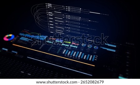 Dynamic data visuals for business info graphics, animated charts, and data-driven insights for a business meeting mock-up. Explore the world of trading, stock exchanges, and crypto