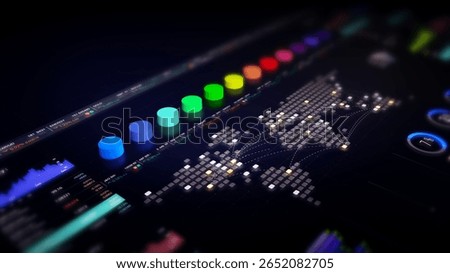 Dynamic data visuals for business info graphics, animated charts, and data-driven insights for a business meeting mock-up. Explore the world of trading, stock exchanges, and crypto