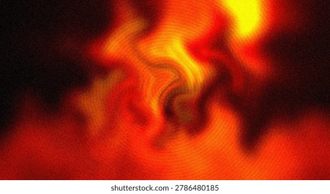 Dynamic and fiery abstract image featuring swirling patterns of intense red, orange, and yellow tones, evoking a sense of heat and energy.